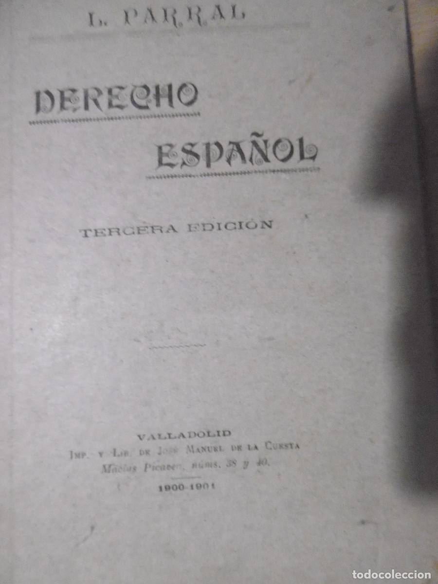 Libros de segunda mano: DERECHO ESPA&Ntilde;OL - Foto 1