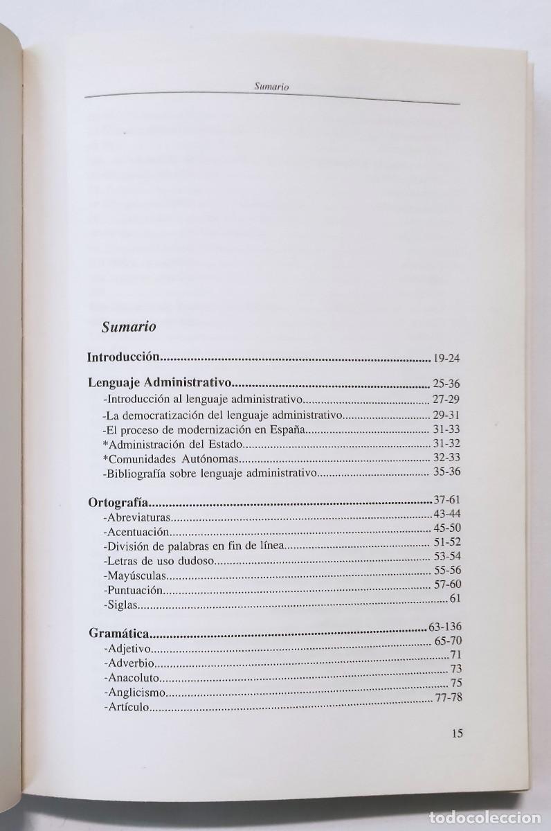 Libros de segunda mano: MANUAL DE ESTILO DEL LENGUAJE ADMINISTRATIVO. - Foto 4