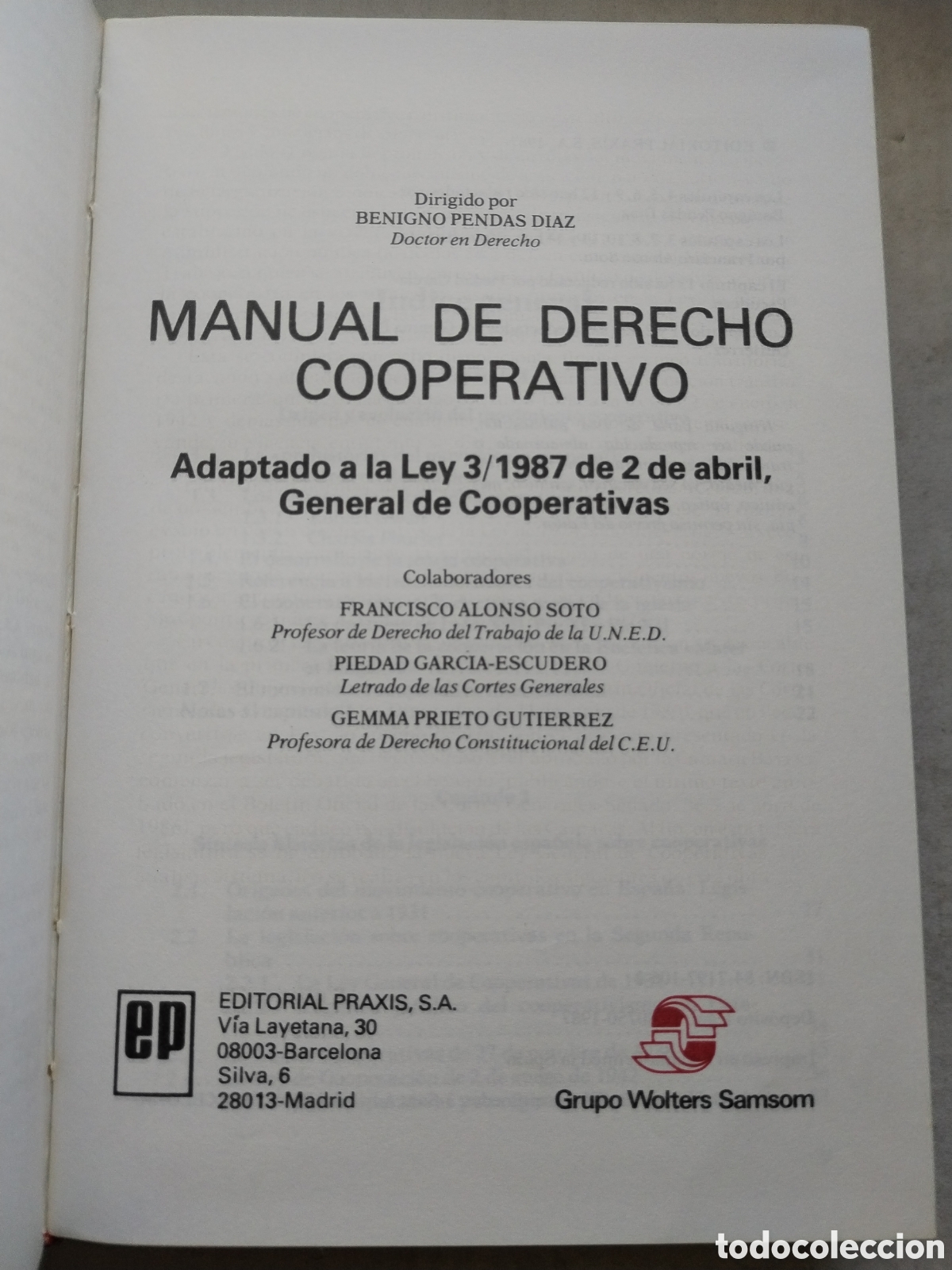 Libros de segunda mano: MANUAL DE DERECHO COOPERATIVO - Foto 2
