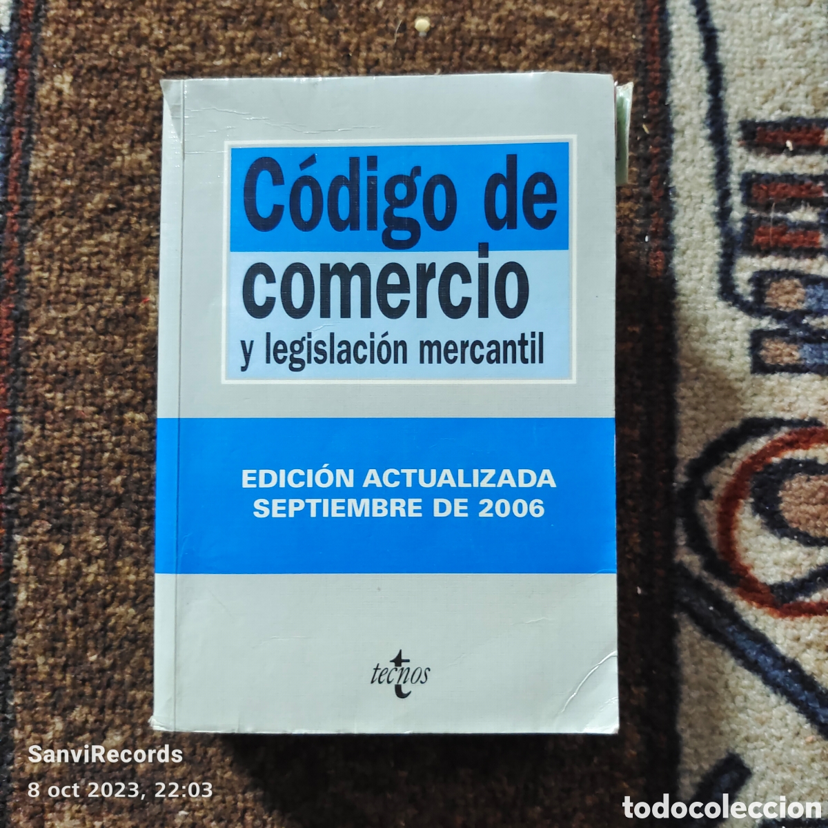 Libros de segunda mano: C&Oacute;DIGO DE COMERCIO Y LEGISLACI&Oacute;N MERCANTIL (TECNOS) - Foto 1