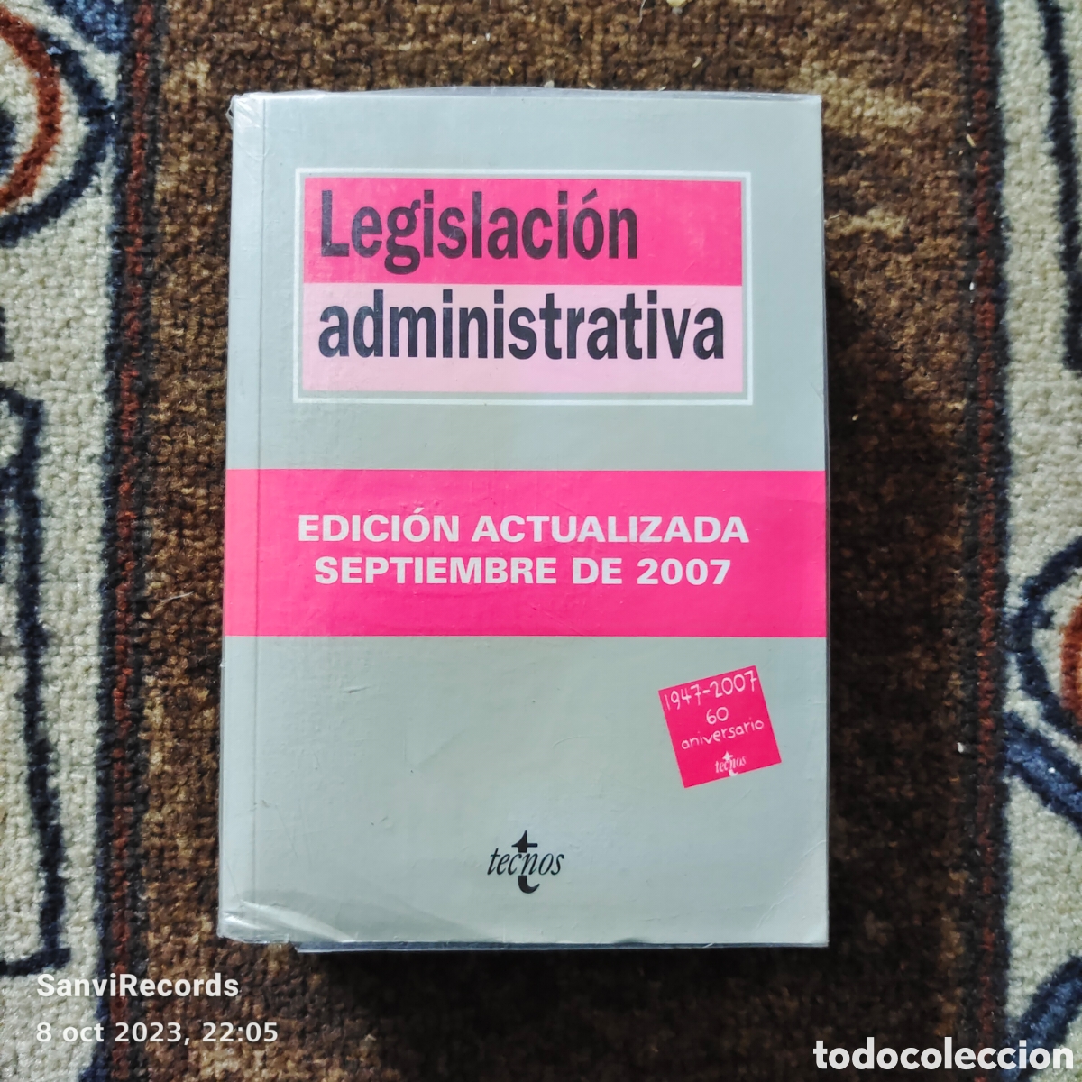 Libros de segunda mano: LEGISLACI&Oacute;N ADMINISTRATIVA (TECNOS) - Foto 1