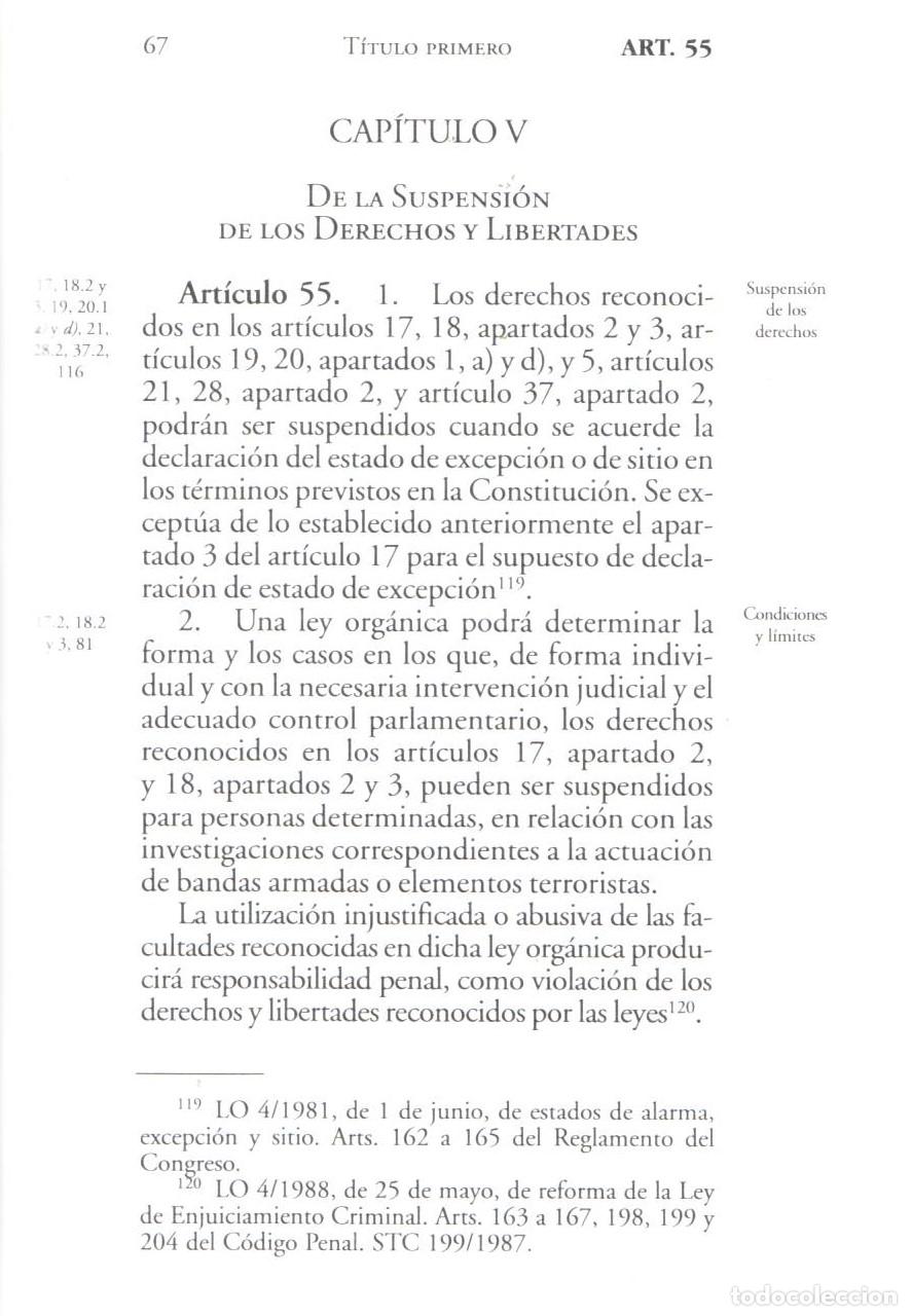 Libros de segunda mano: Constitucion espanola - Cabo de la Vega, Antonio - Foto 2