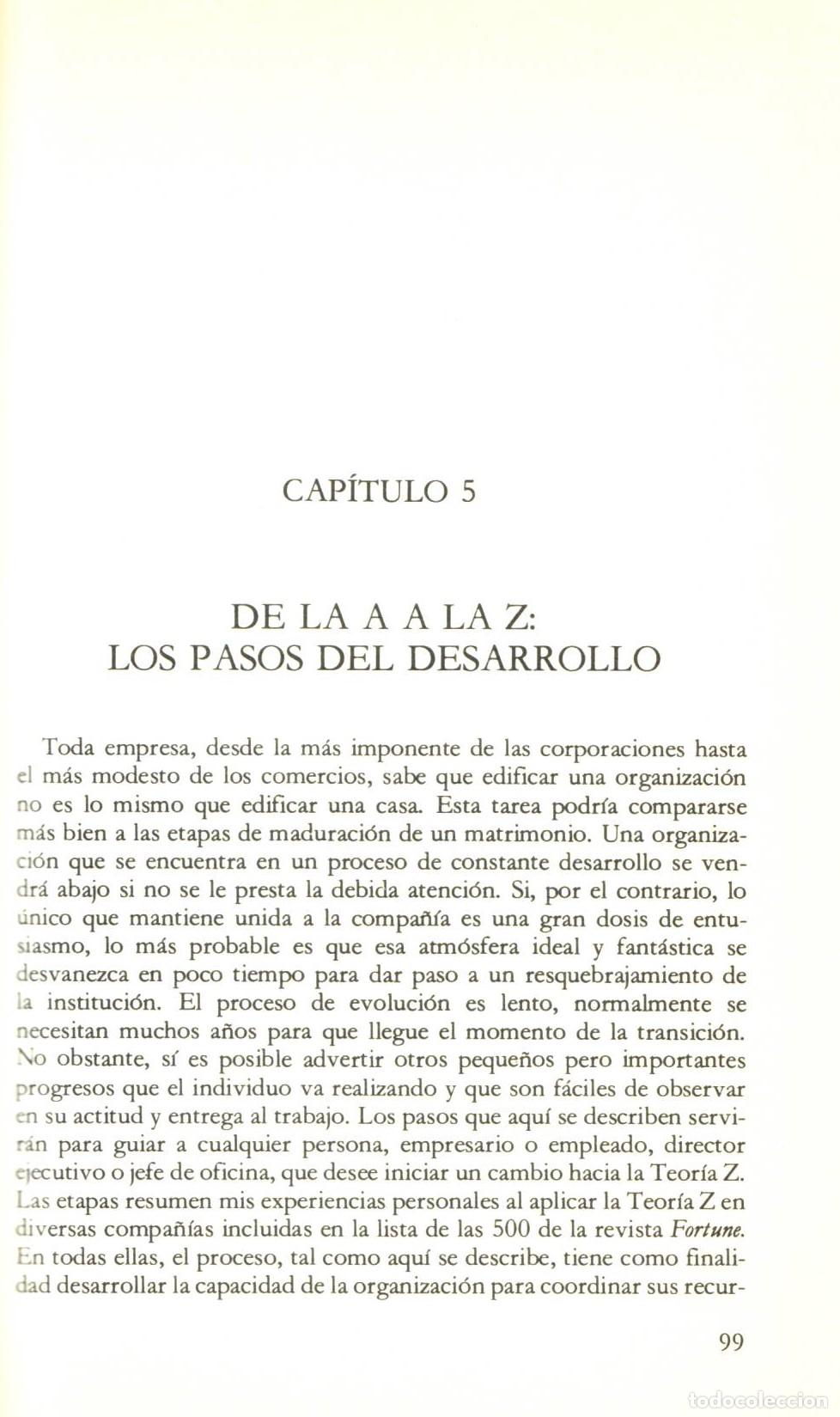 Libros de segunda mano: Teoria Z - Ouchi, William - Foto 2