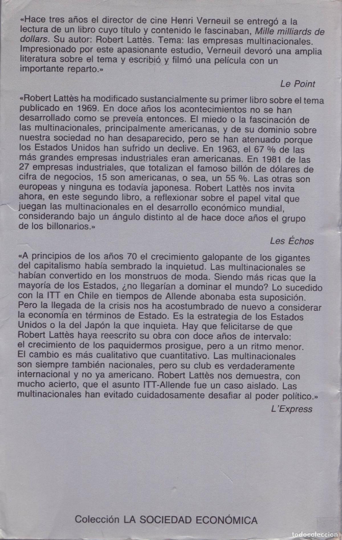 Libros de segunda mano: Un billon de dolares - Lattes, Robert - Foto 3