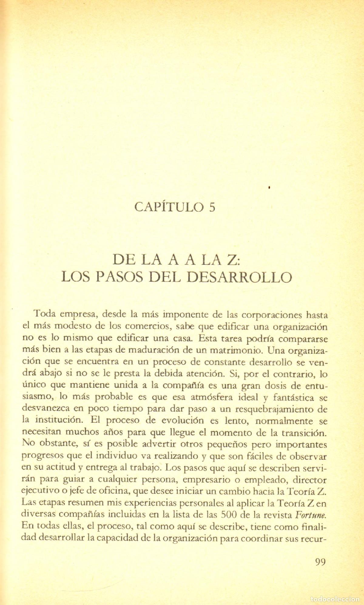Libros de segunda mano: Teoria Z - Ouchi, William - Foto 2