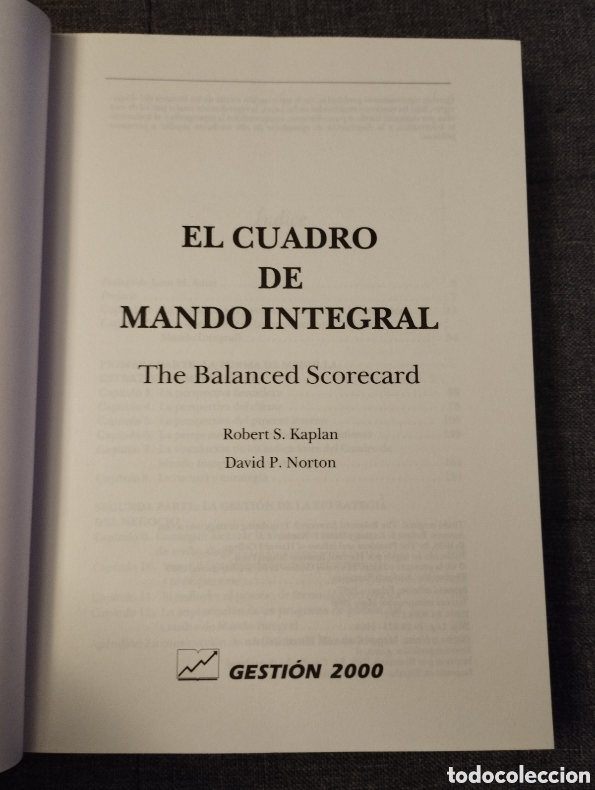 Libros de segunda mano: CUADRO DE MANDO INTEGRAL (ROBERT S. KAPLAN / DAVID P. NORTON) - Foto 2