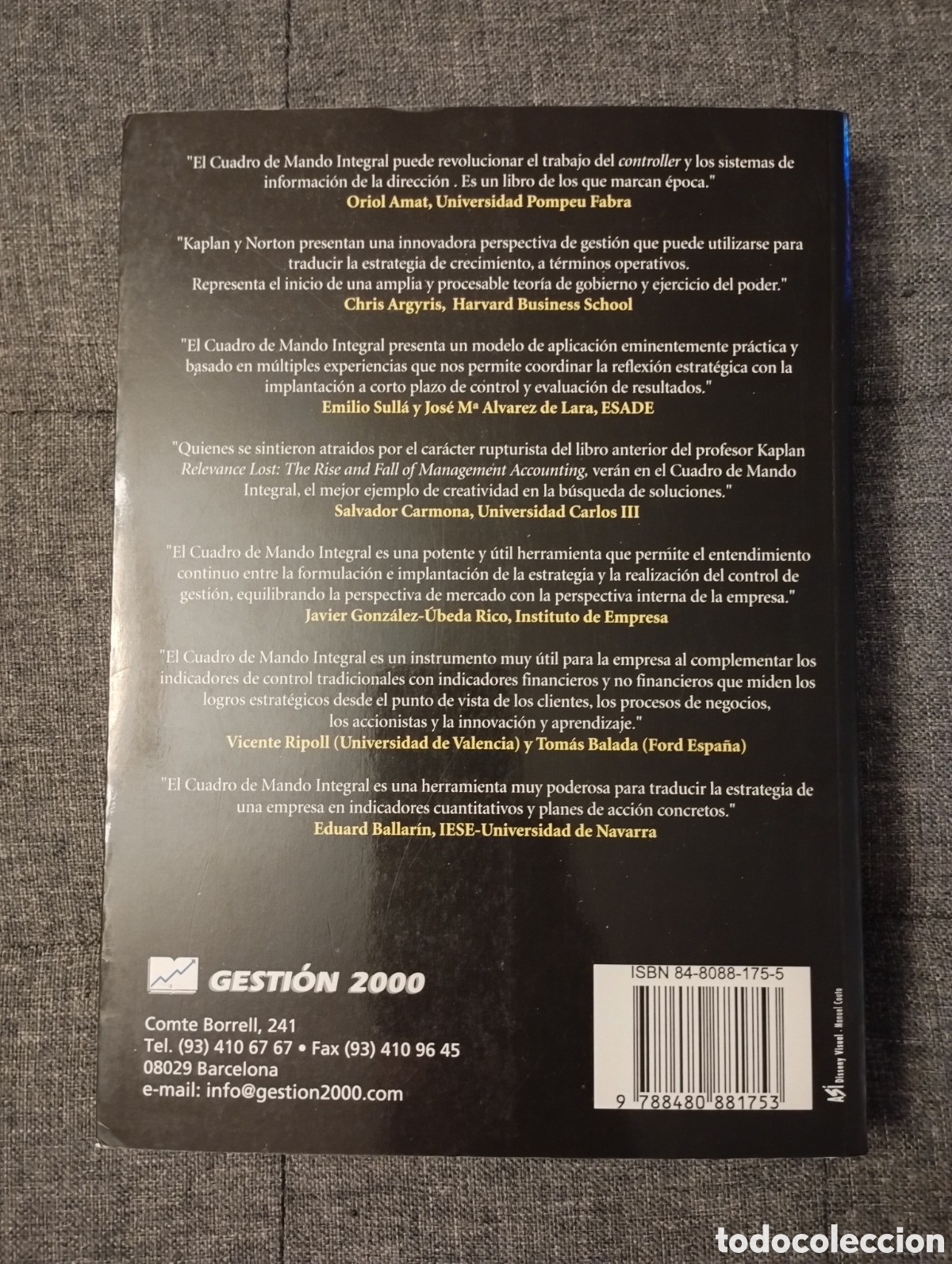 Libros de segunda mano: CUADRO DE MANDO INTEGRAL (ROBERT S. KAPLAN / DAVID P. NORTON) - Foto 10