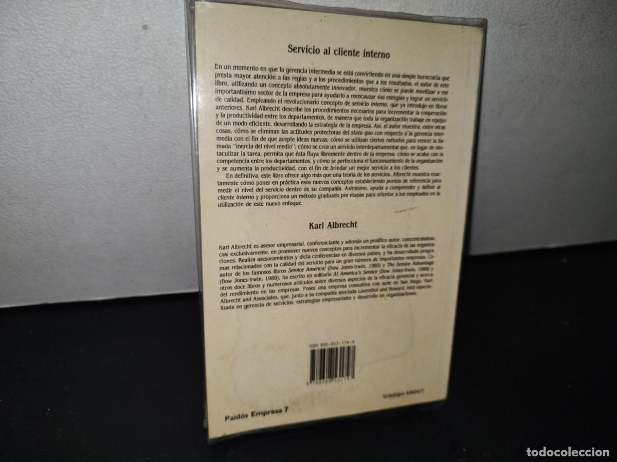 Libros de segunda mano: 89- SERVICIO AL CLIENTE INTERNO - KARL ALBRECHT - Foto 4