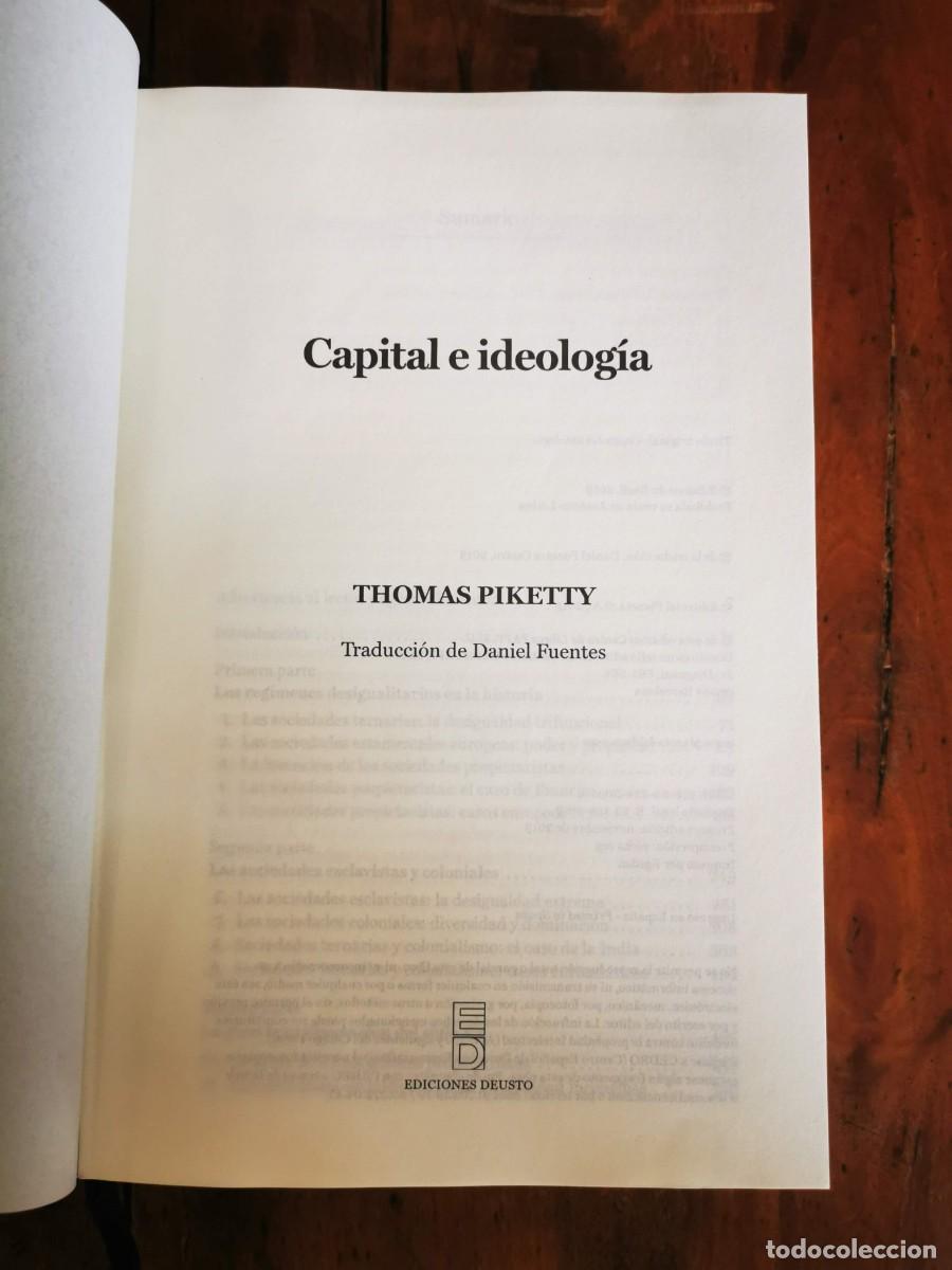 Libros de segunda mano: PIKETTY, Thomas. Capital e ideolog&iacute;a - Foto 2