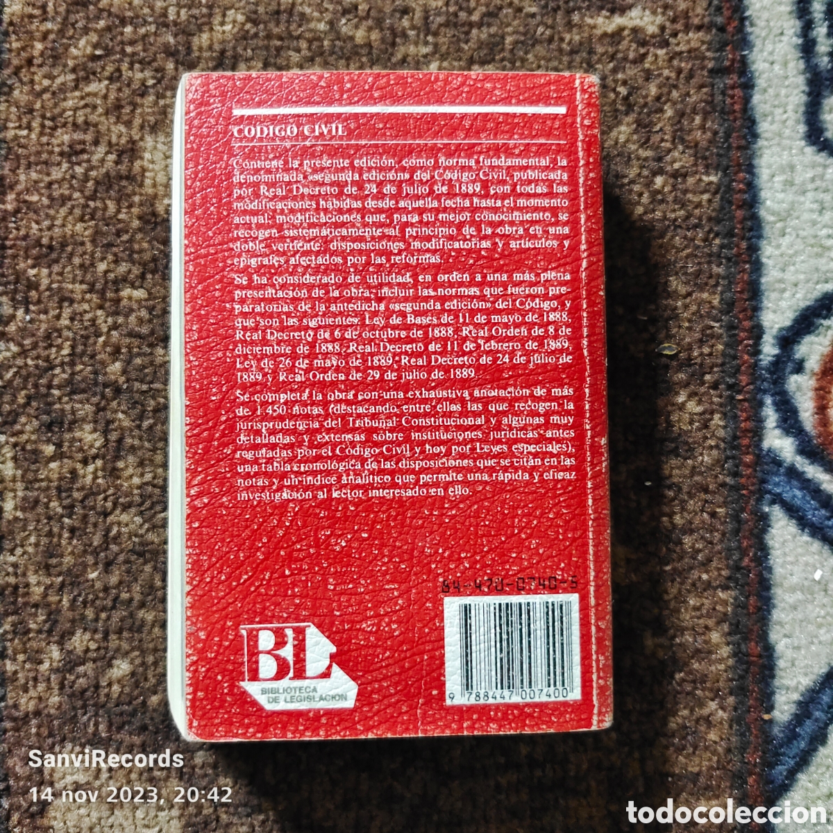 Libros de segunda mano: C&Oacute;DIGO CIVIL (CIVITAS) - Foto 2