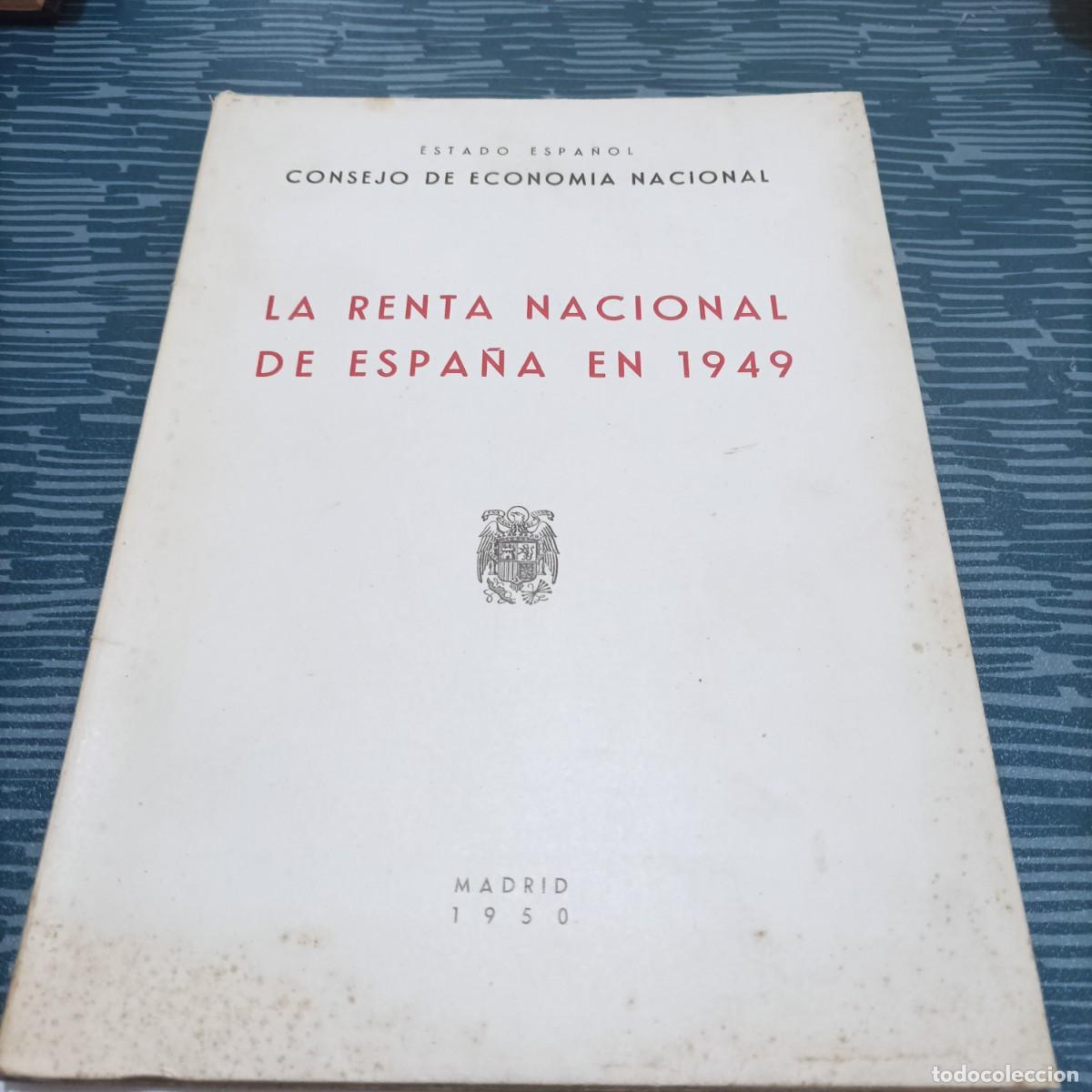 Gebrauchte B&uuml;cher: LA RENTA NACIONAL DE ESPA&Ntilde;A EN 1949, MADRID,1950,61 PAG.