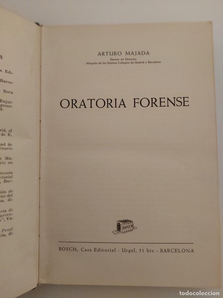 Libros de segunda mano: Oratoria Forense. Arturo Majada - Foto 2