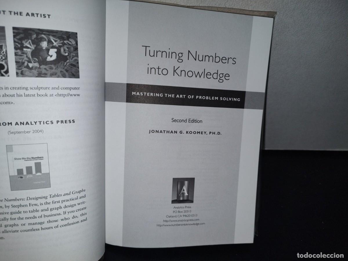Libros de segunda mano: 83- TURNING NUMBERS INTO KNOWLEDGE. MASTERING THE ART OF PROBLEM SOLVING - JONATHAN G. KOOMEY - Foto 4
