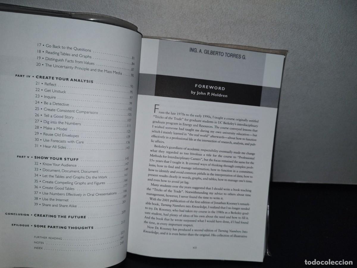Libros de segunda mano: 83- TURNING NUMBERS INTO KNOWLEDGE. MASTERING THE ART OF PROBLEM SOLVING - JONATHAN G. KOOMEY - Foto 7