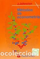Libros de segunda mano: m&eacute;todos de econometr&iacute;a J Johnston - Foto 1