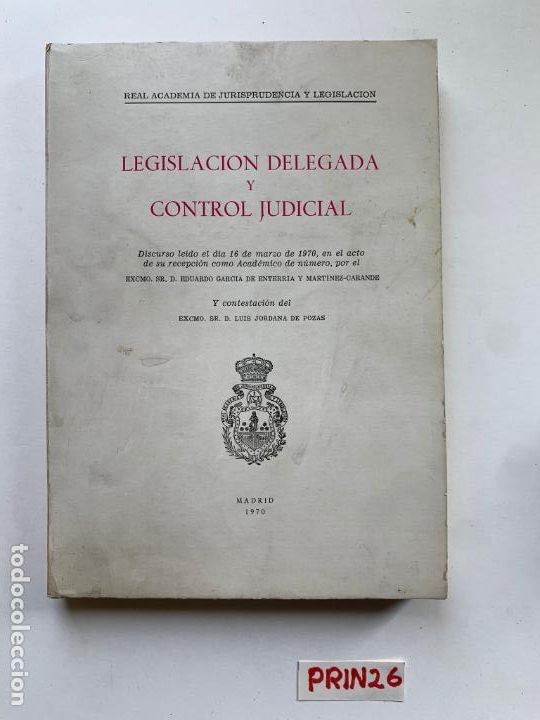 Libros de segunda mano: Legislaci&oacute;n delegada y control judicial - Foto 1
