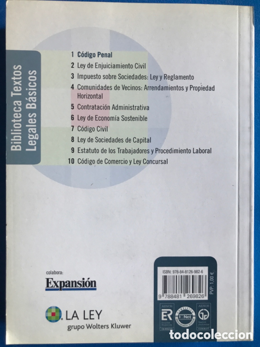 Libros de segunda mano: C&Oacute;DIGO PENAL - Foto 2