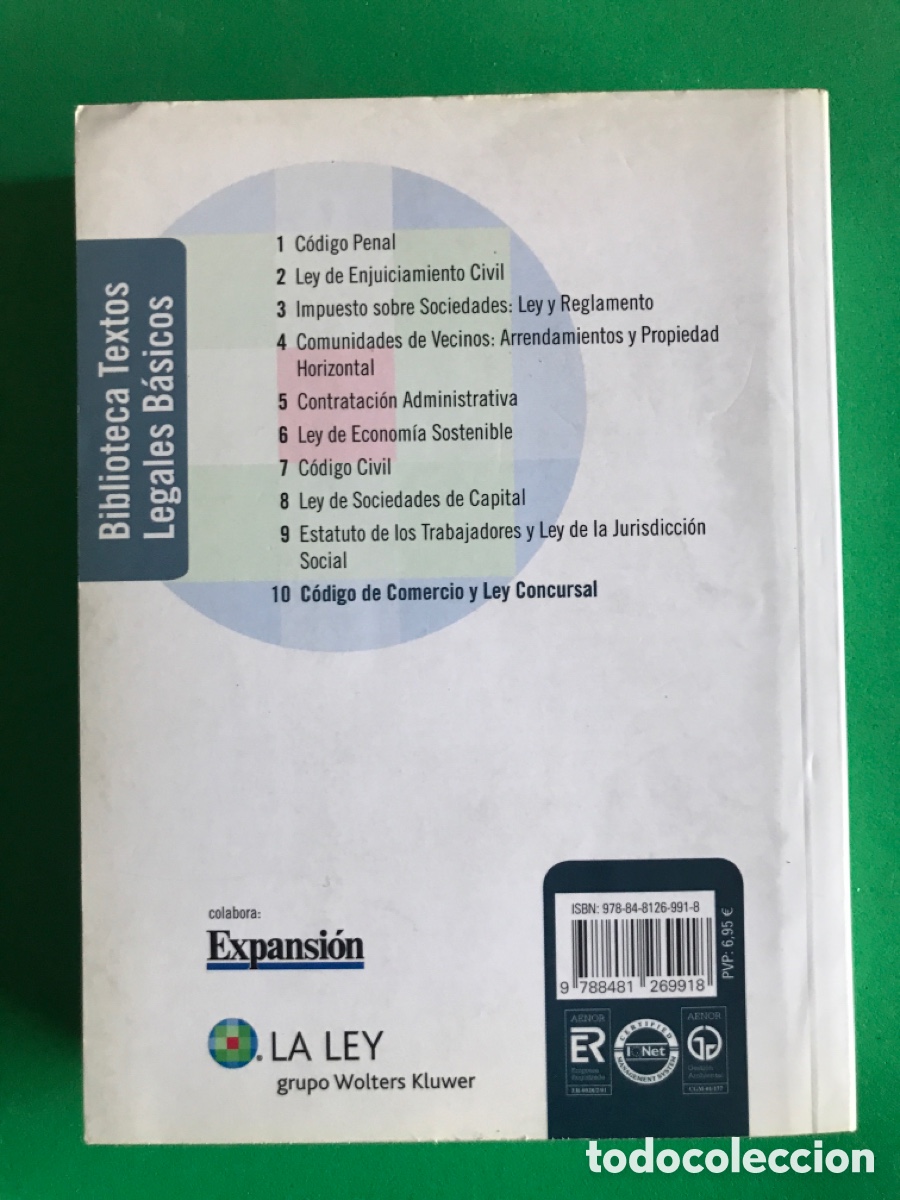 Libros de segunda mano: C&Oacute;DIGO DE COMERCIO Y LEY CONCURSAL - Foto 2