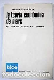 Libros de segunda mano: la teor&iacute;a econ&oacute;mica de Marx Michio Morishima -una teor&iacute;a dual del valor y el crecimiento-