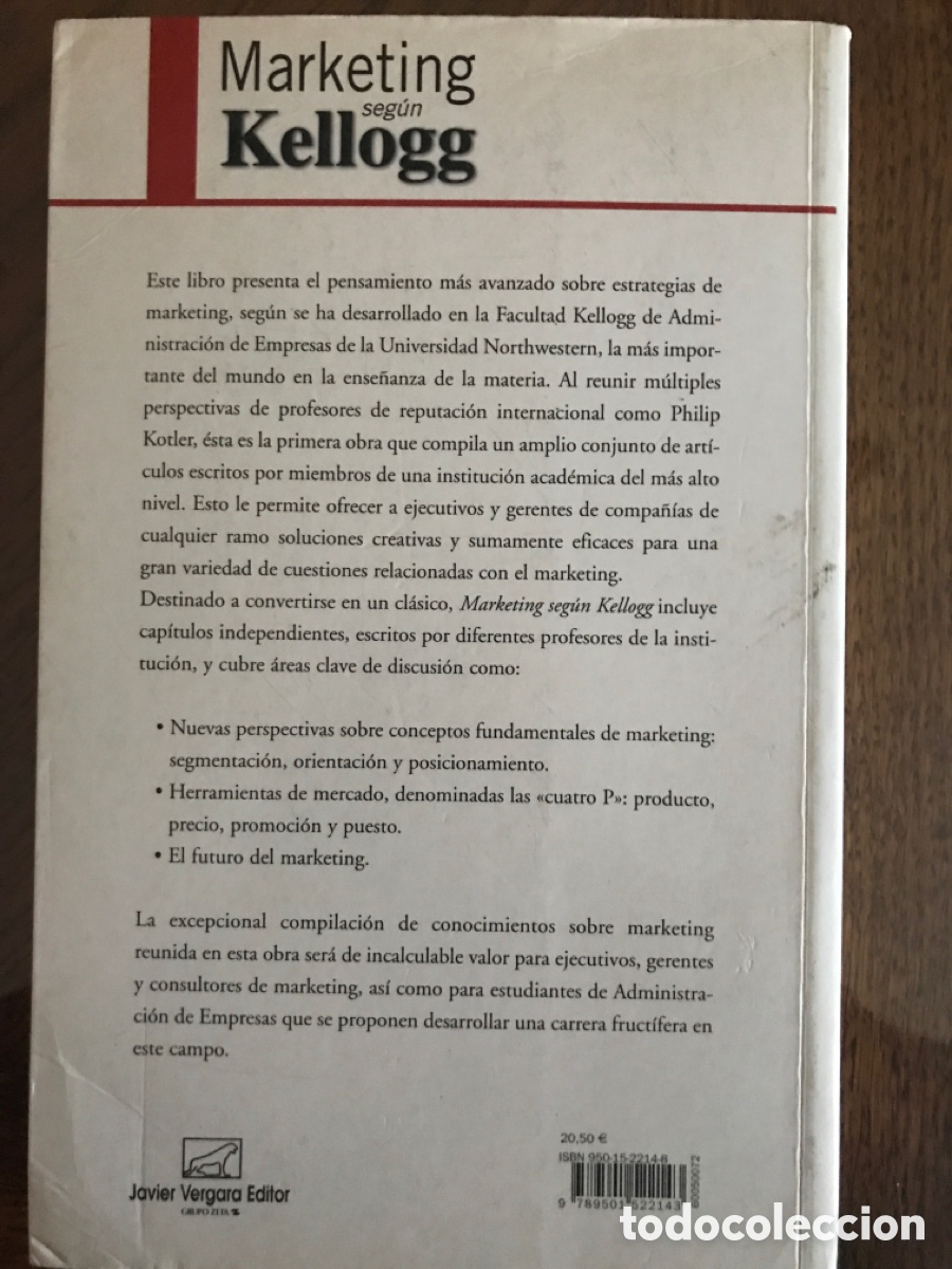 Libros de segunda mano: MARKETING SEG&Uacute;N KELLOGG - Foto 2