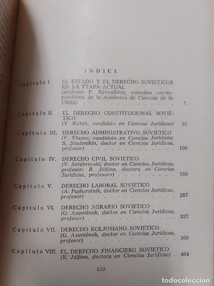 Libros de segunda mano: VV.AA. (P. Romashkin, dir.): Fundamentos del Derecho Sovi&eacute;tico - Foto 3