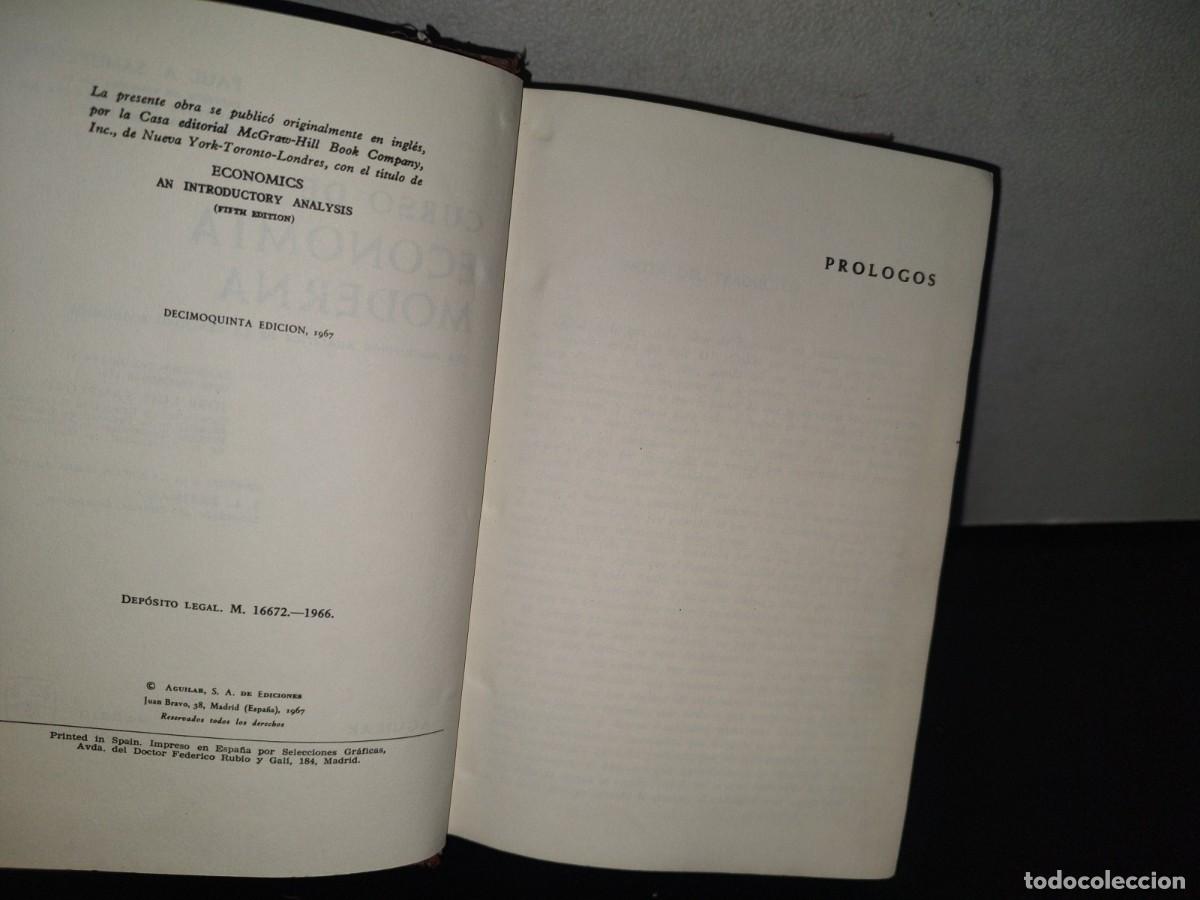 Libros de segunda mano: 211- CURSO DE ECONOM&Iacute;A MODERNA - PAUL A. SAMUELSON. AGUILAR - 1966 - Foto 6