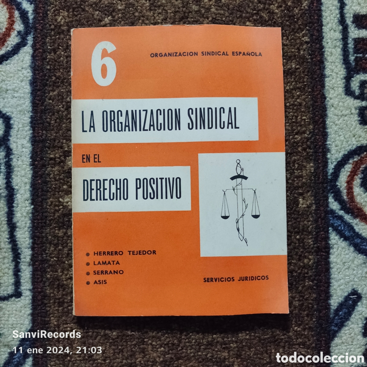 Libri di seconda mano: LA ORGANIZACI&Oacute;N SINDICAL EN EL DERECHO POSITIVO (6 ORGANIZACI&Oacute;N SINDICAL ESPA&Ntilde;OLA)