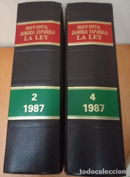 Libri di seconda mano: REVISTA JURIDICA ESPA&Ntilde;OLA LA LEY, EDILEX 1987 2 Y 4, POSIBILIDAD DE COMPRAR TOMOS SUELTOS