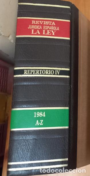Libros de segunda mano: REVISTA JURIDICA ESPA&Ntilde;OLA LA LEY, EDILEX 1984 A-Z REPERTORIO IV