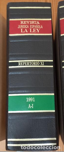 Libros de segunda mano: REVISTA JURIDICA ESPA&Ntilde;OLA LA LEY, EDILEX 1991 A-I REPERTORIO XI