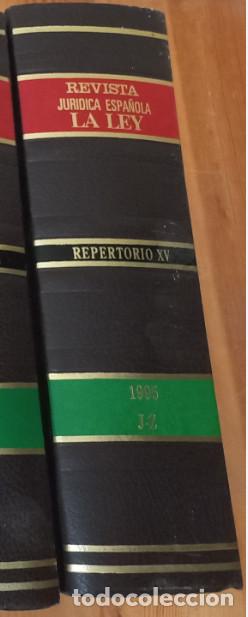 Libros de segunda mano: REVISTA JURIDICA ESPA&Ntilde;OLA LA LEY, EDILEX 1995 J-Z REPERTORIO XV