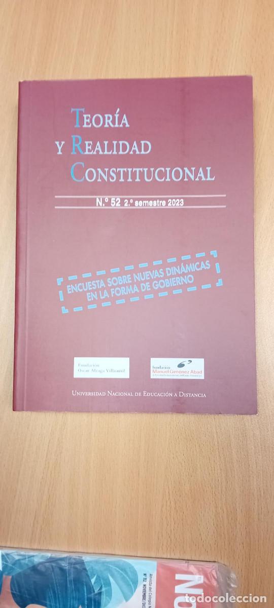Libros de segunda mano: TEORIA Y REALIDAD CONSTITUCIONAL. ENCUESTA SOBRE NUEVAS DINAMICAS EN LA FORMA DE GOBIERNO
