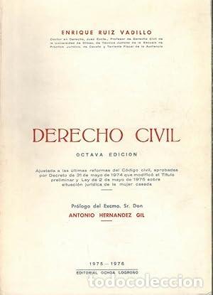 Libros de segunda mano: Derecho Civil. Ruiz Vadillo - Foto 1