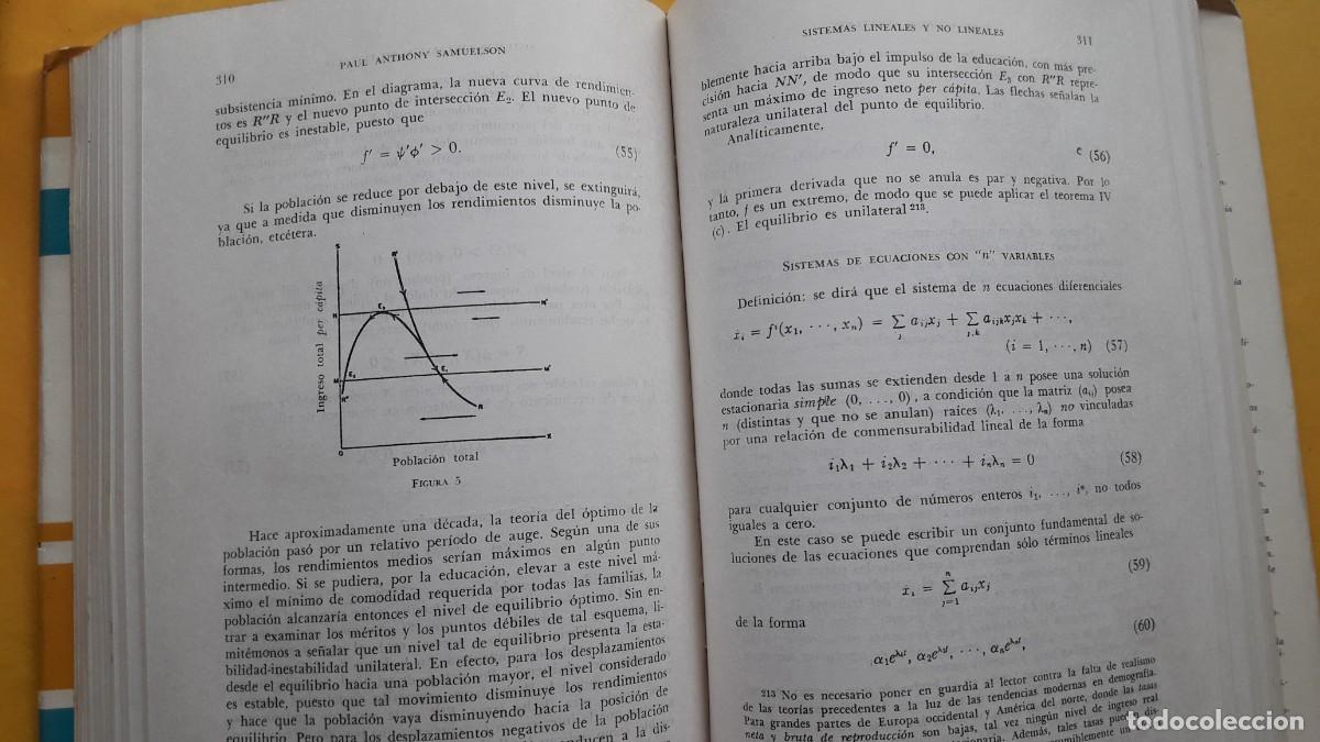 Libros de segunda mano: FUNDAMENTOS DEL AN&Aacute;LISIS ECON&Oacute;MICO. Paul Anthony Samuelson. - Foto 6