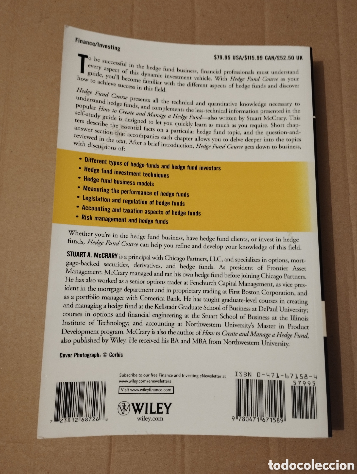 Libros de segunda mano: HEDGE FUND COURSE (STUART A. McCRARY) - Foto 11