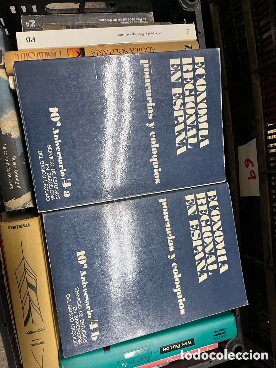 Libros de segunda mano: Caja69 ECONOMIA RECIONAL EN ESPA&Ntilde;A ponencias y coloquios ponencias y coloquios
