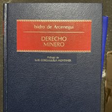 Libros de segunda mano: DERECHO MINERO - ARCENEGUI