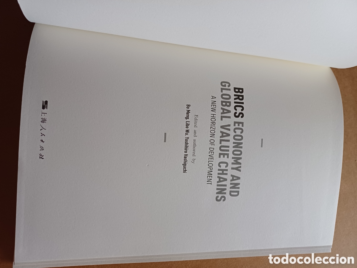 brics economy and global value chains bo meng l - Compra venta en