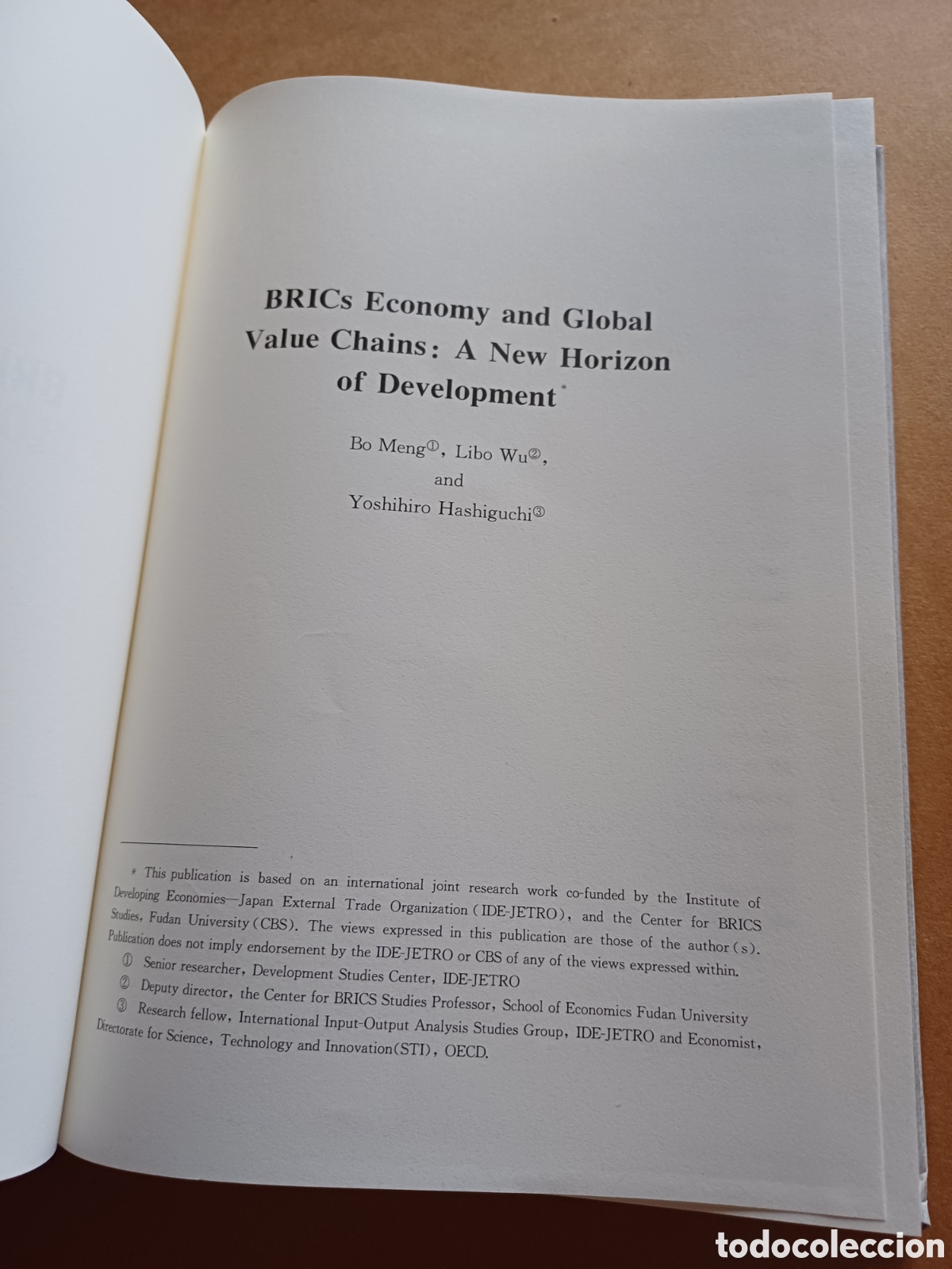 ビジネス・経済 BRICS Economy and Global Value Chains brics economy and global value chains bo meng l - Compra venta en