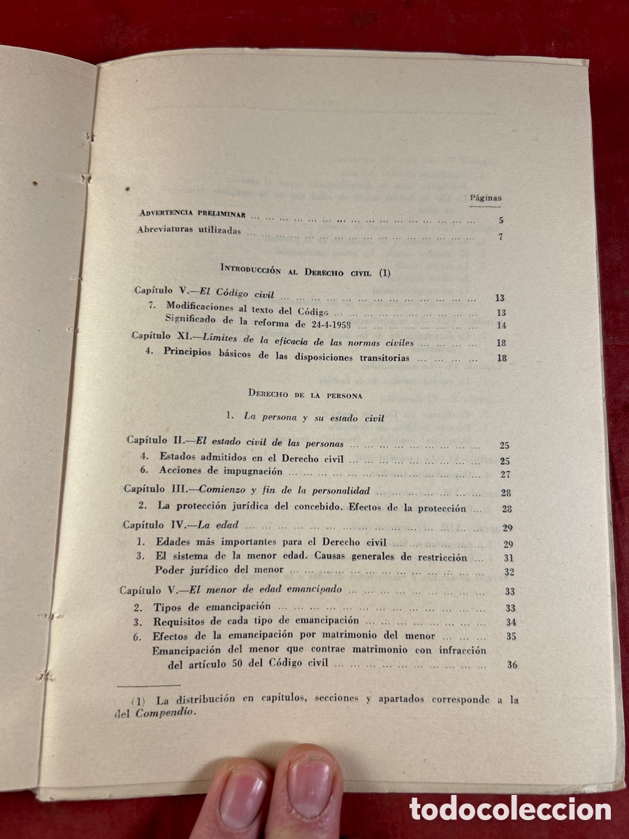 Libros de segunda mano: COMPENDIO DE DERECHO CIVIL - Foto 3
