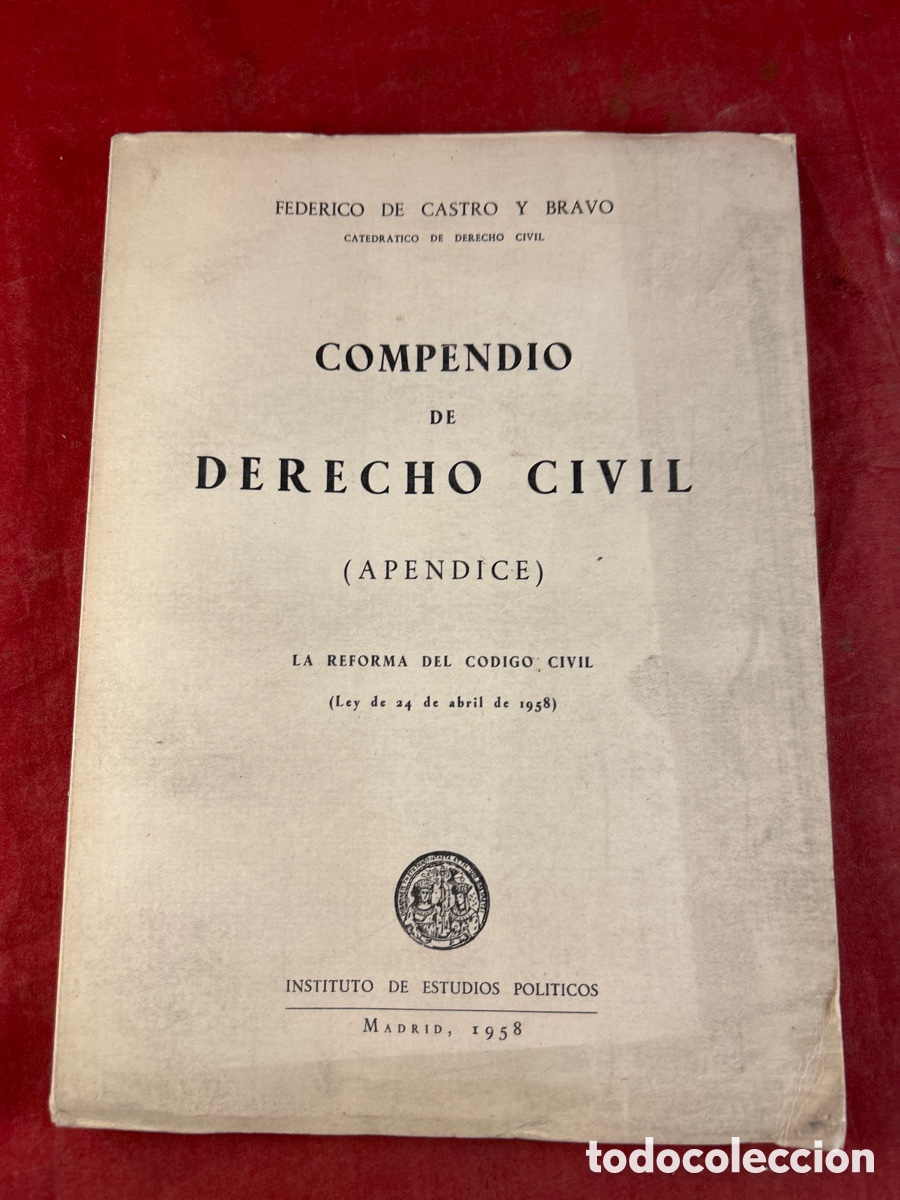 Libros de segunda mano: COMPENDIO DE DERECHO CIVIL - Foto 1
