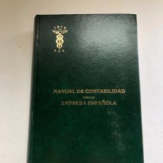 Libros de segunda mano: MANUAL DE CONTABILIDAD PARA LA EMPRESA ESPAÑOLA