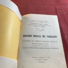Libros de segunda mano: DERECHOS SOCIALES DEL TRABAJADOR