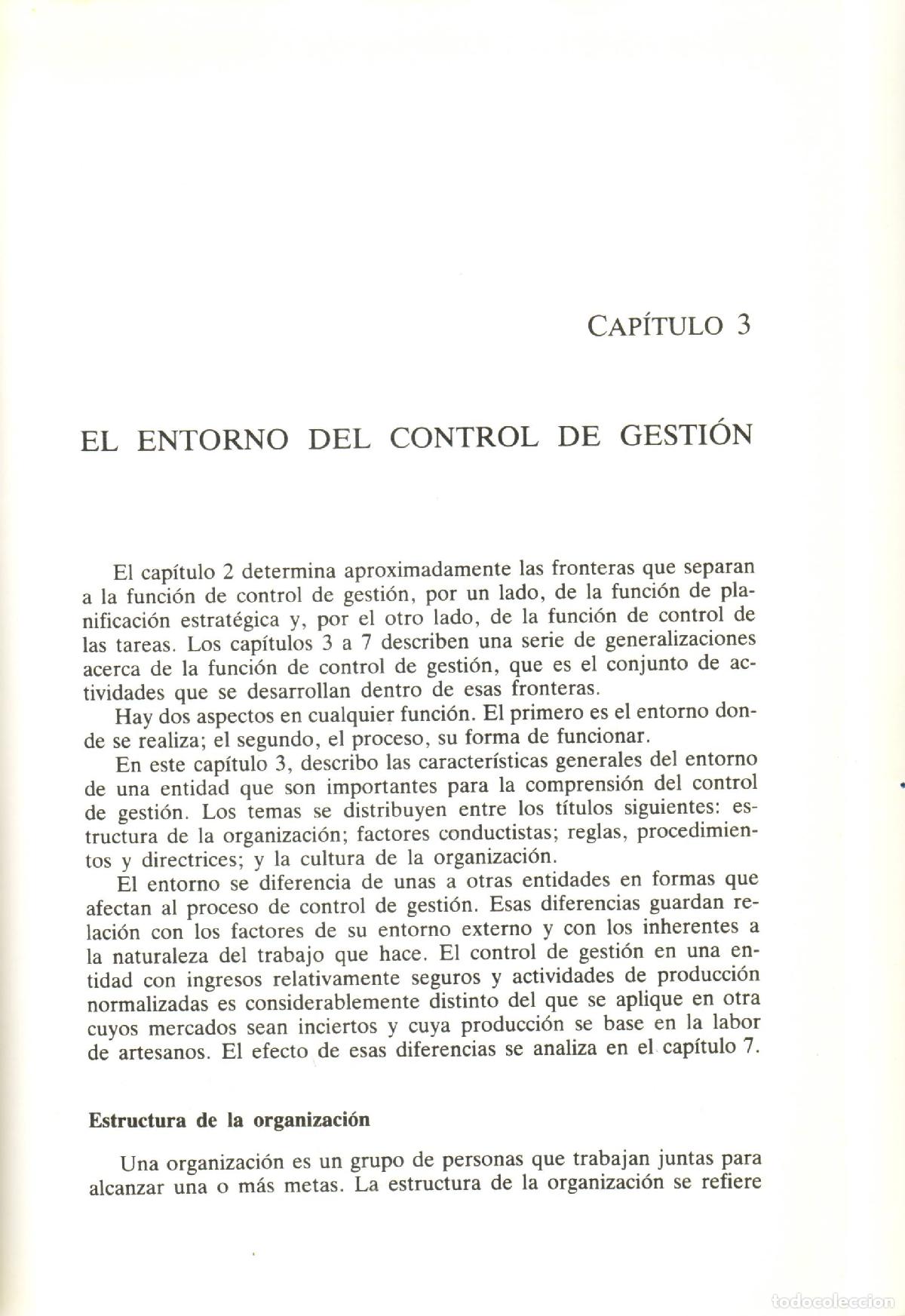 Libros de segunda mano: El control de gestion - N. Anthony, Robert - Foto 2