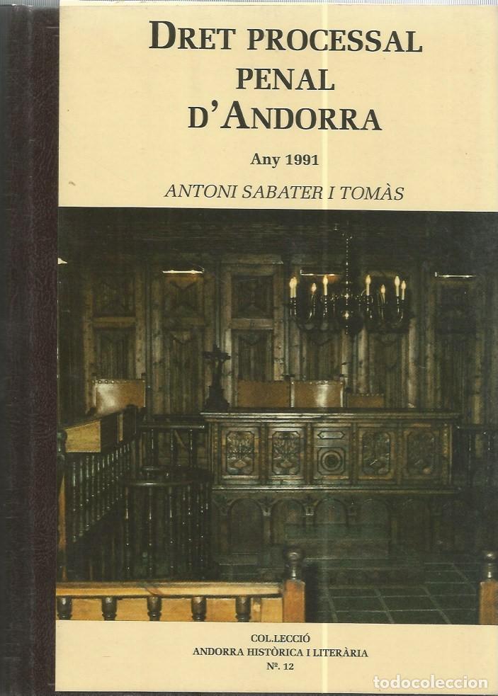 Libros de segunda mano: DRET PROCESSAL PENAL D'ANDORRA-ANY 1991-ANTONI SABATER I TOM&Agrave;S
