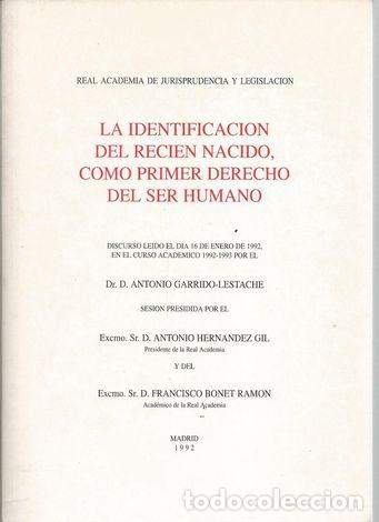 garrido-lestache, antonio - la identificación d - Compra venta en ...