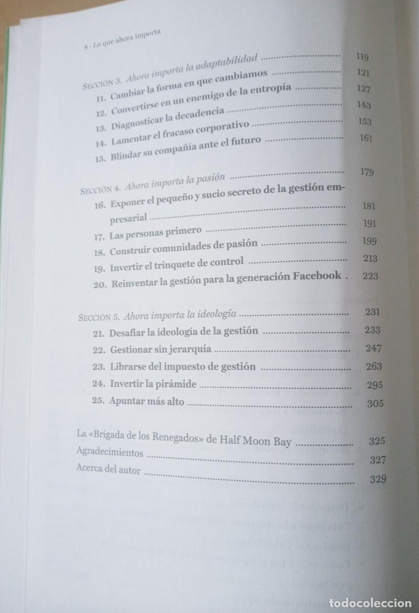 Libros de segunda mano: GARY HAMEL LO QUE AHORA IMPORTA - Foto 8