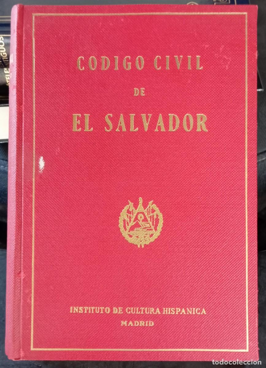 Libros de segunda mano: CODIGO CIVIL DE EL SALVADOR - Foto 1