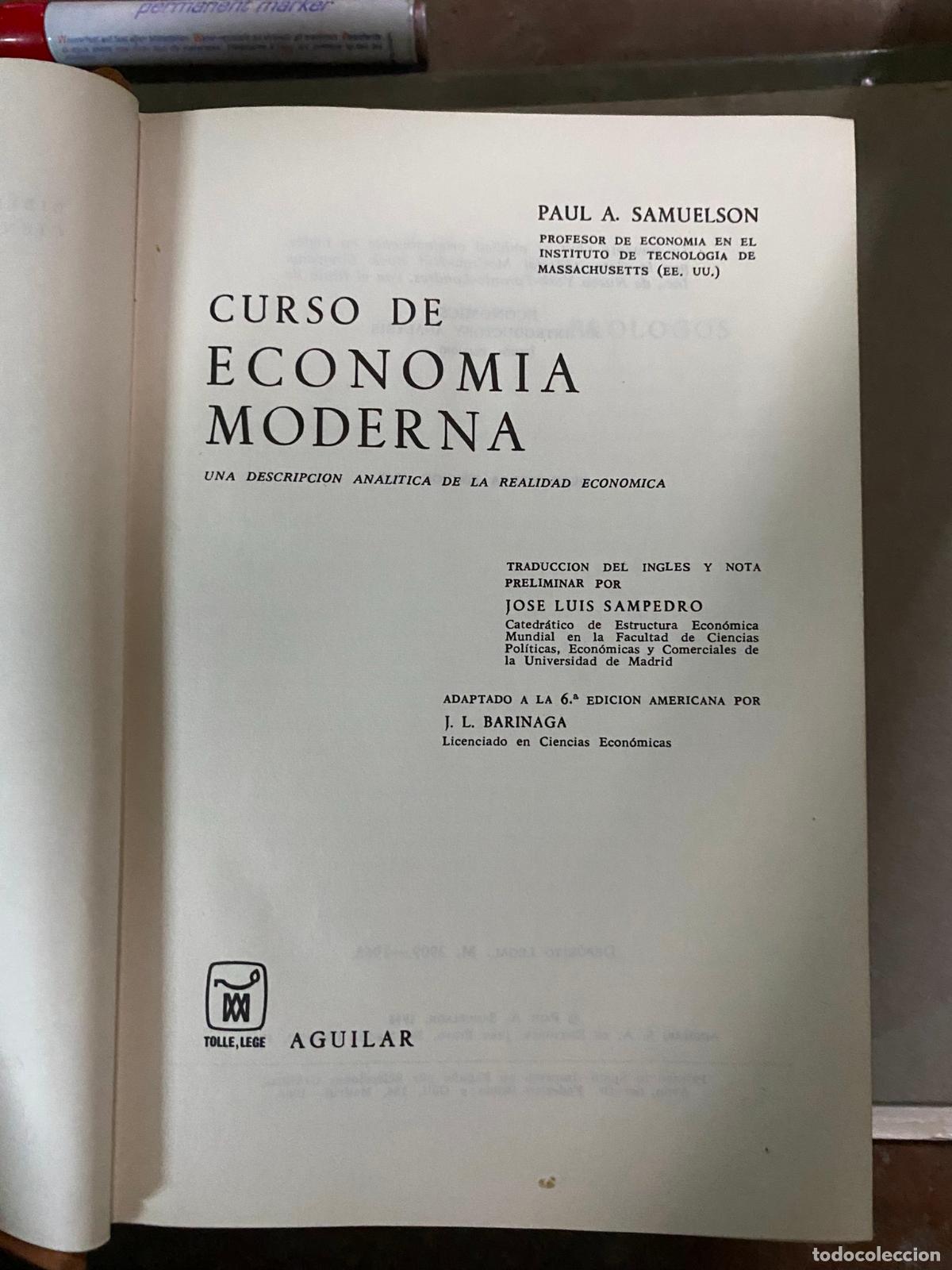 Libros de segunda mano: Curso de economia moderna samuelson Aguilar - Foto 2