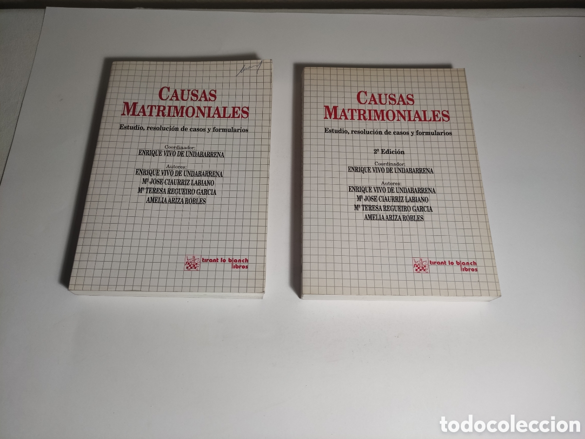 Libri di seconda mano: CAUSAS MATRIMONIALES ESTUDIO RESOLUCION DE CASOS Y FORMULARIOS. ENRIQUE VIVO DE UNDABARRENA. COORD.